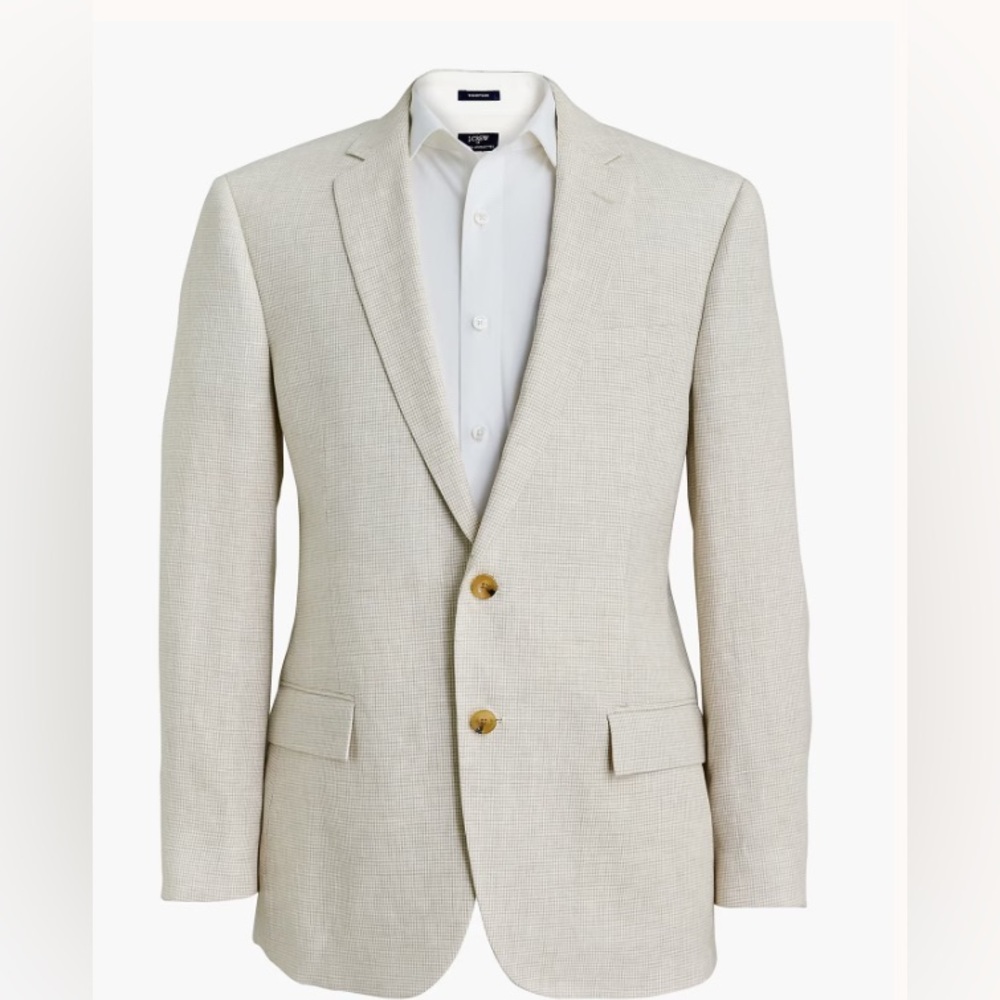 Slim-fit Thompson linen suit jacket